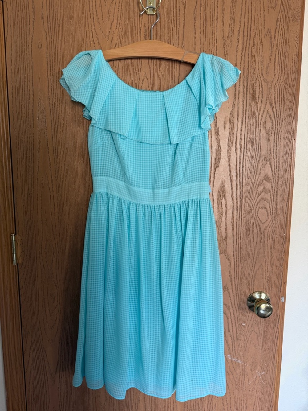 ANTONIO MELANI Aqua Textured Dress